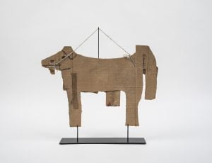James Castle Collage - Cow